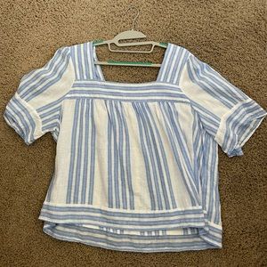 Old Navy Linen Square-Neck Top